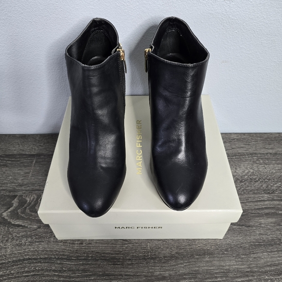 Marc Fisher Blaine Buckle Bootie Heels Black color - Picture 6 of 9